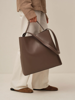 Кожаная сумка шоппер Olga DBR 30948 тауп фавола