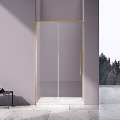 Душевая дверь Слим-Н (Slim-N) VDS-4SN110CLG, 1100, брашированное золото, стекло прозрачное,