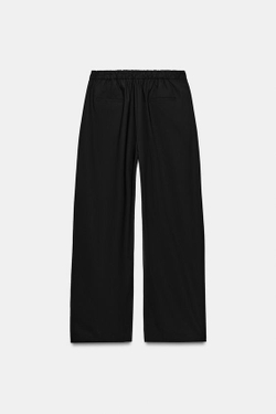 ZARA БРЮКИ СО СКЛАДКАМИ — ZW COLLECTION, ЧЕРНЫЙ