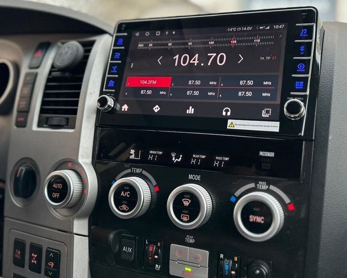 Магнитола для Toyota Tundra XK50 2007-2013, Sequoia XK60 2007-2022 - Kuberg OL-1688 (кнопки и крутилки), Android 12, Быстрая, CarPlay, 4G SIM-слот