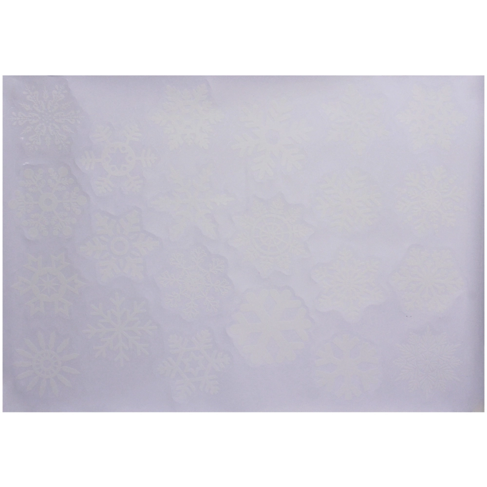 Наклейка на стекло «Снежинки» 50*35 см (диаметр рулона 4 см)