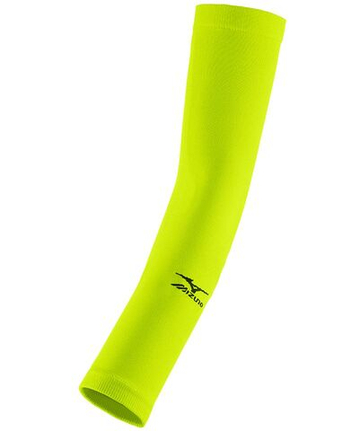 Compression sleeve Mizuno Womens Armguard - safety yellow/black
