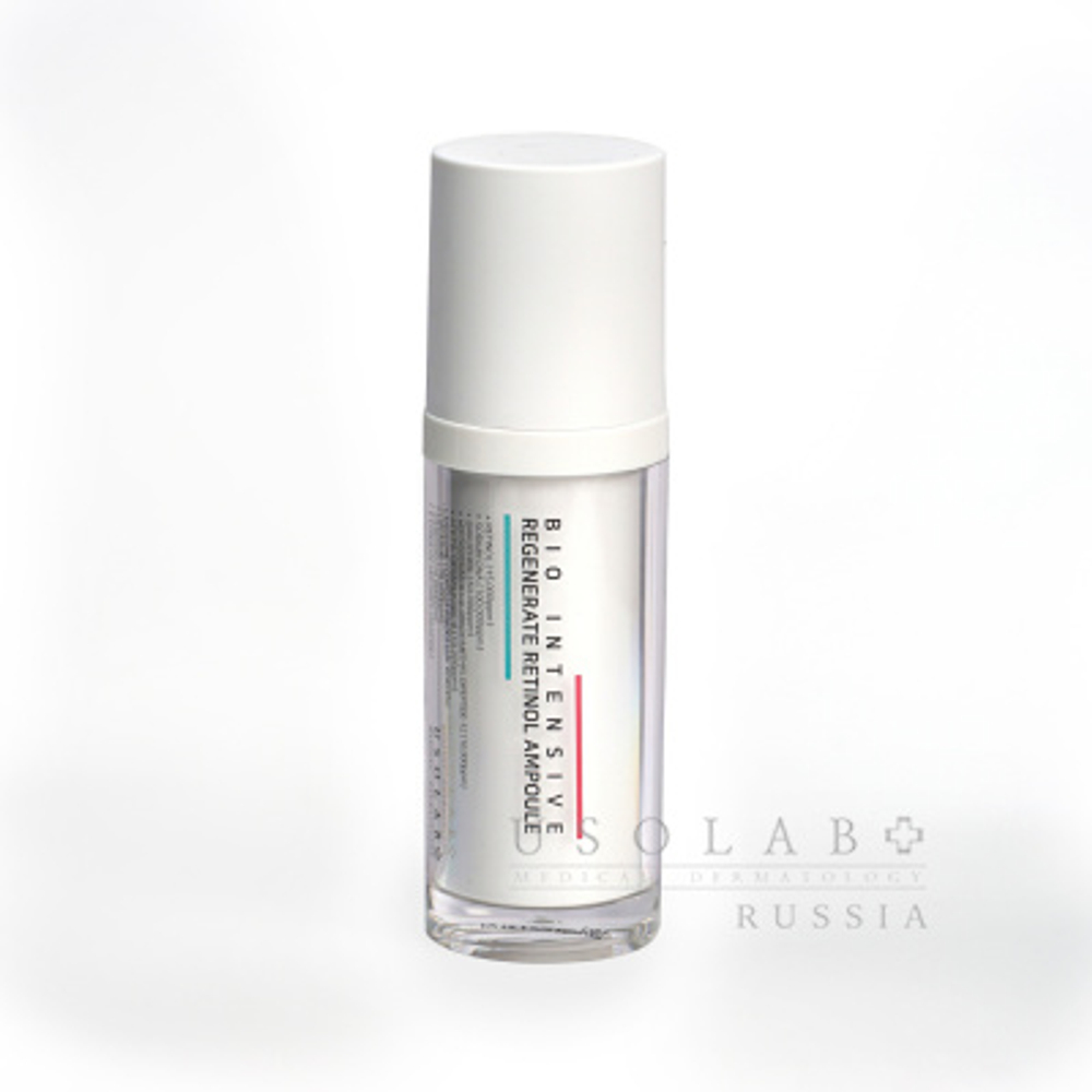USOLAB Липосомо-экзосомная сыворотка с ретинолом и ПДРН, 30мл | Bio Intensive Regenerate Retinol Ampoule