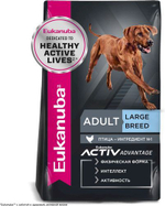Сухой корм Eukanuba Adult Large Breed 1+ years для взрослых собак крупных и очень крупных пород от от года и старше с птицей 15 кг
