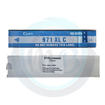 Картридж AQ, аналог HP CN626AE 971XL для Officejet Pro-X451/476/551/576, Cyan