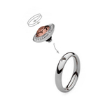 Шарм Qudo Tondo Deluxe Blush Rose 647036 R/S