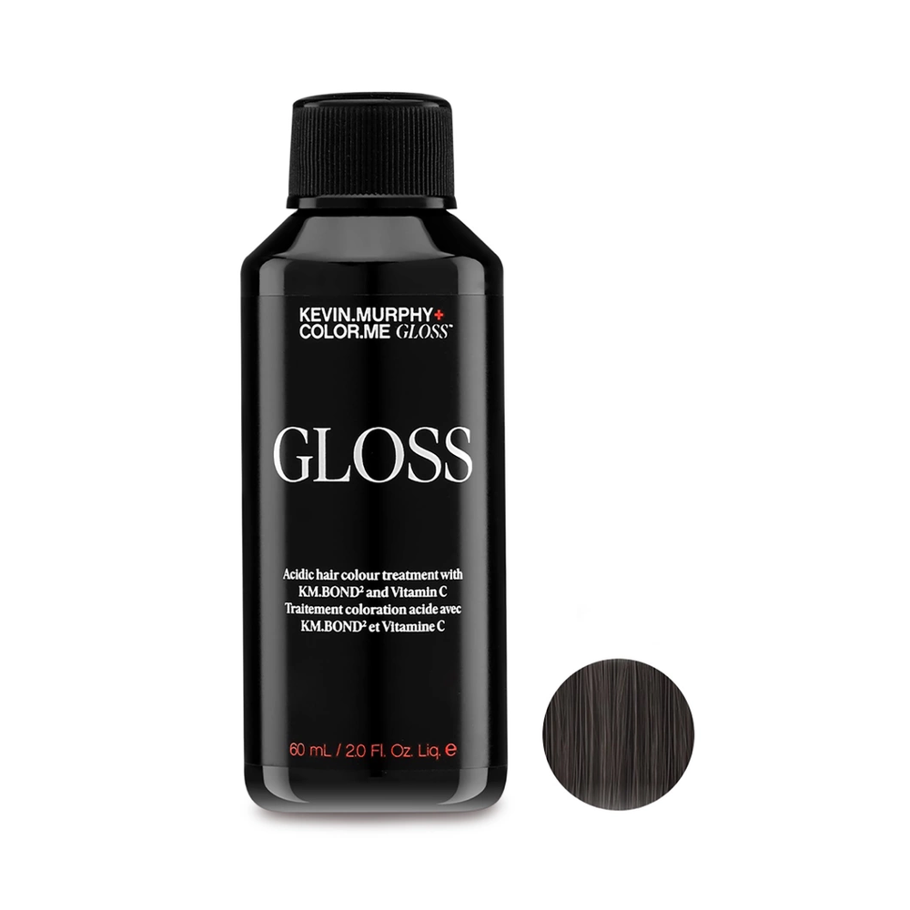 Полуперманентный гелевый краситель c кислым pH Gloss Acidic /Color.Me Gloss  5.11 / 5AA LIGHT.BROWN.ASH.INTENSE, 60 мл