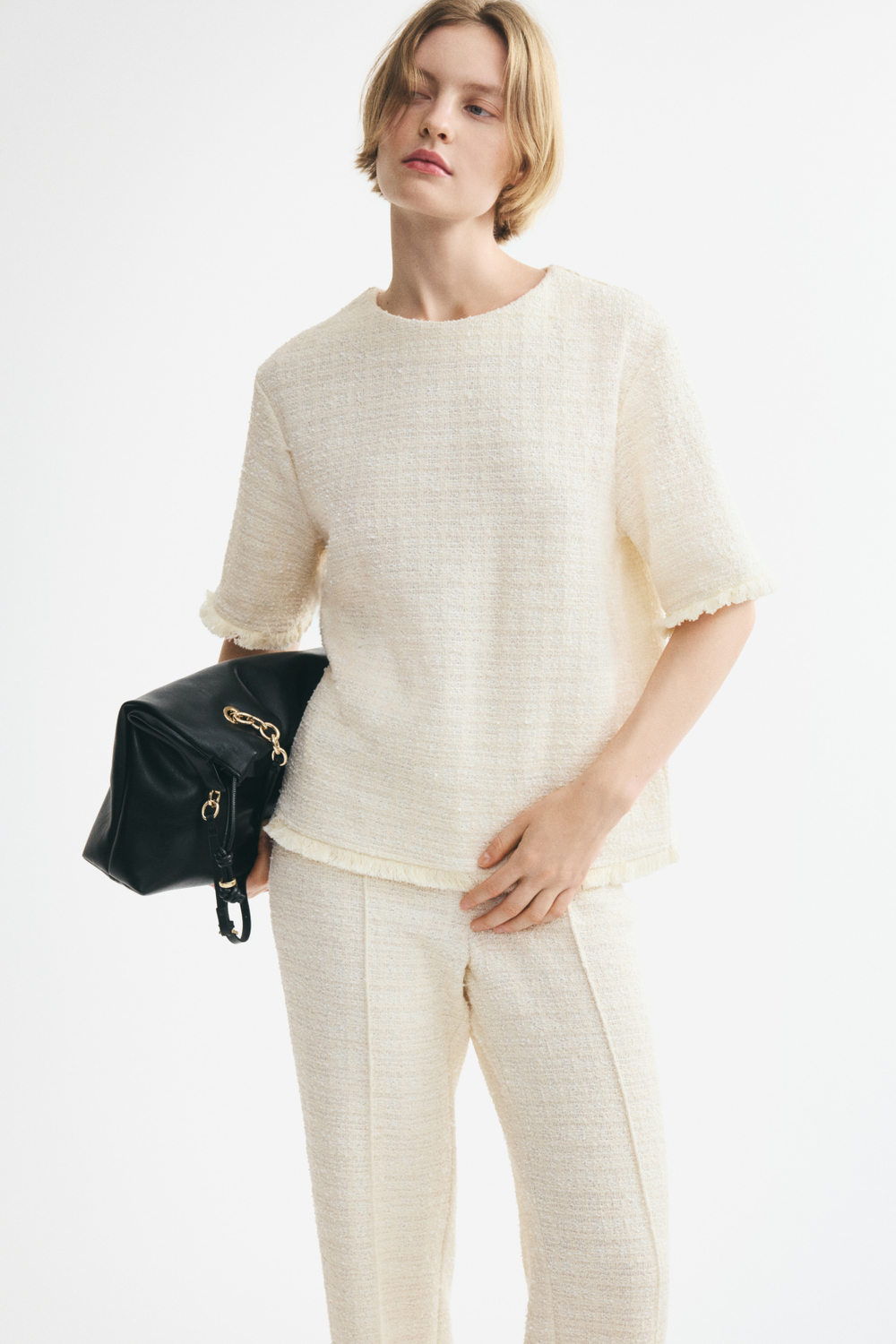 Топ из букле с кисточками - H&M