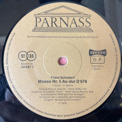 Винтажная виниловая пластинка LP Franz Schubert Ф. Шуберт, Die Grossen Messen (Германия 1978)