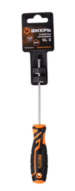 Отвёртка шлицевая ВИХРЬ SL3 100мм