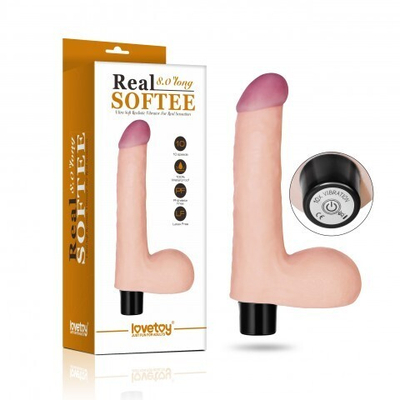 Вибратор серии REAL SOFTEE, 17*3,5