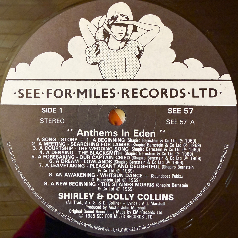 Shirley Collins & Dolly Collins – Anthems In Eden (Англия 1985г.)