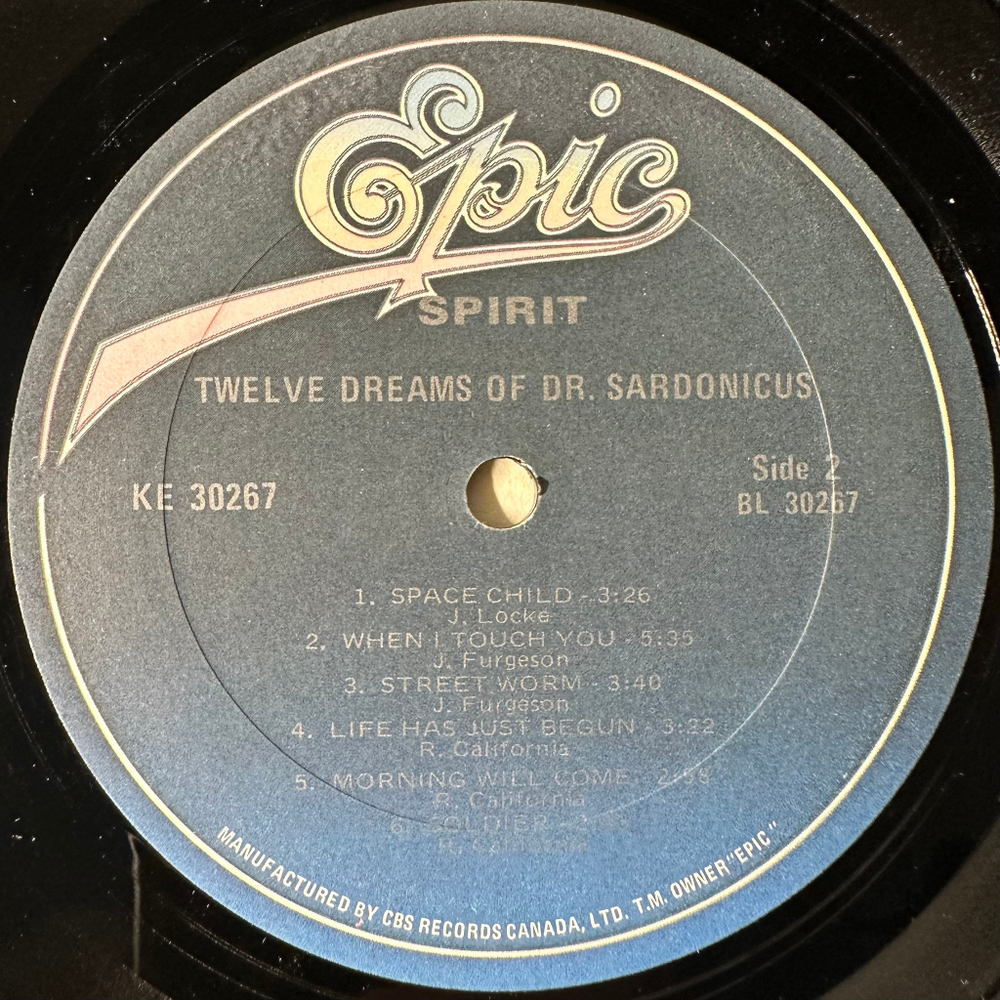 Spirit ‎– Twelve Dreams Of Dr. Sardonicus (Канада)