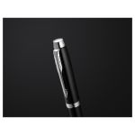 Ручка перьевая PARKER "IM Core Black Lacquer CT", корпус черный глянцевый лак, хромированные детали, синяя, 1931644
