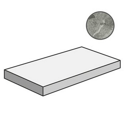 Ступень Charme Extra Silver Scalino 33х80 Ang.Sx Уг.Лев.