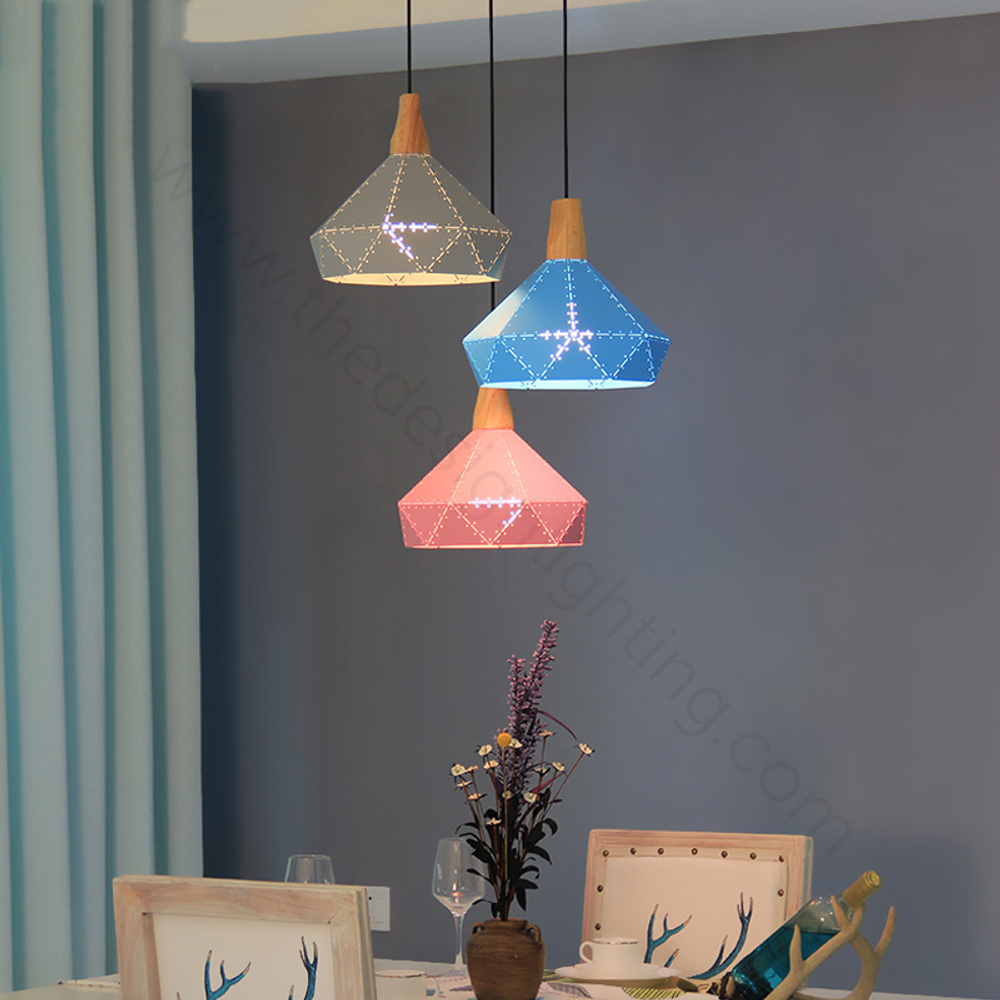 Pendant design lamp Fracture  D30 (Black)