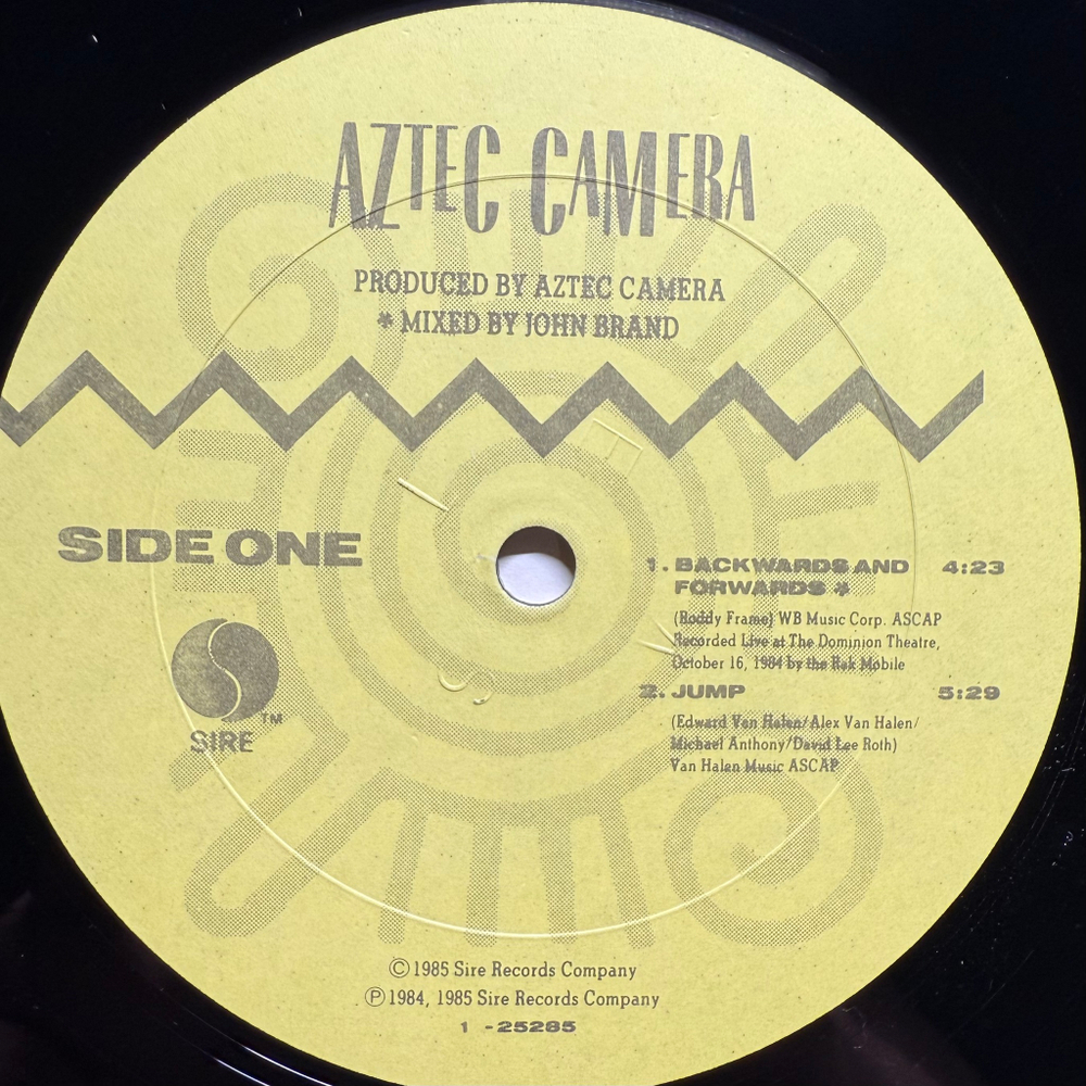 Aztec Camera ‎– Backwards And Forwards (США 1985г.) 10"