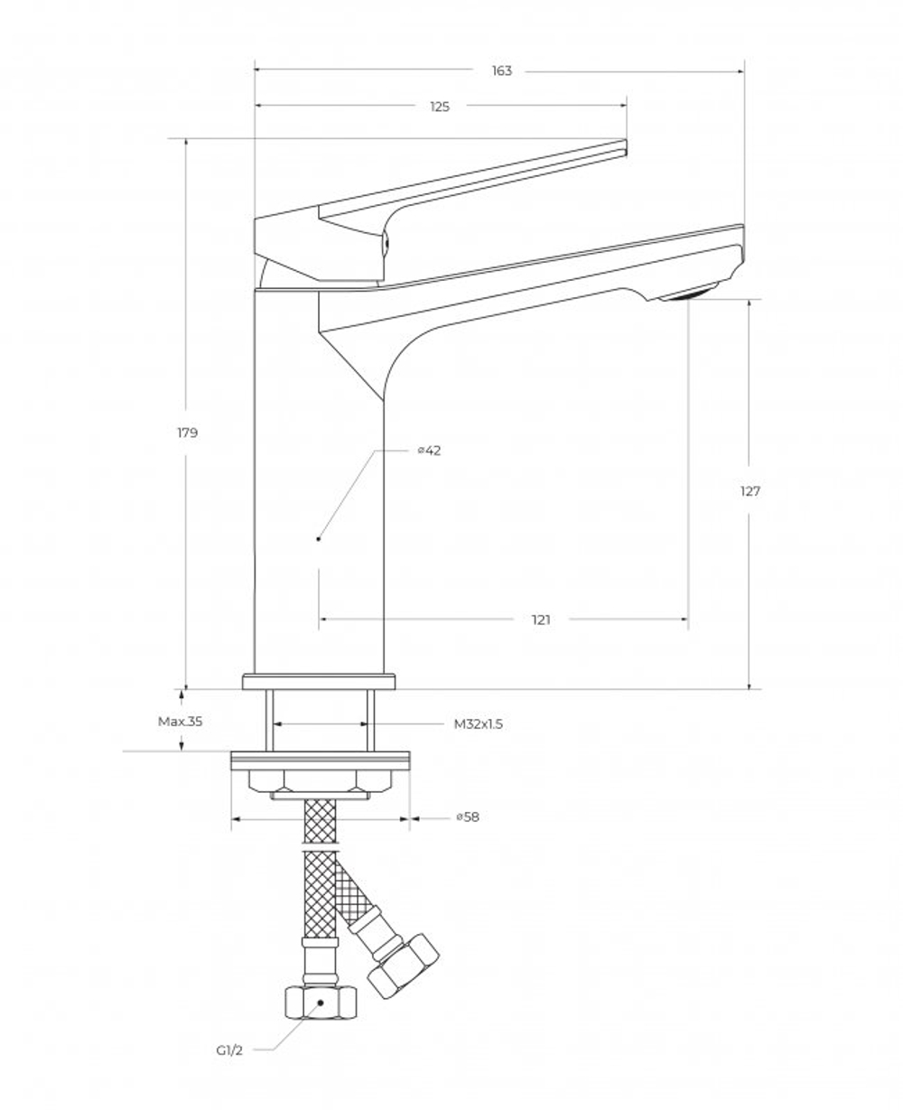 Комплект смесителей для ванной комнаты CEZARES COMFORT-VD/LS-01