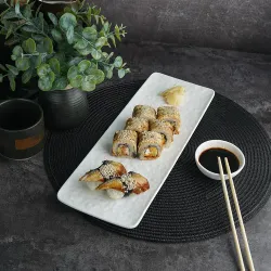Блюдо прямоугольное 36*13 см h2 см White Matt Panasia P.L. Proff Cuisine [4]