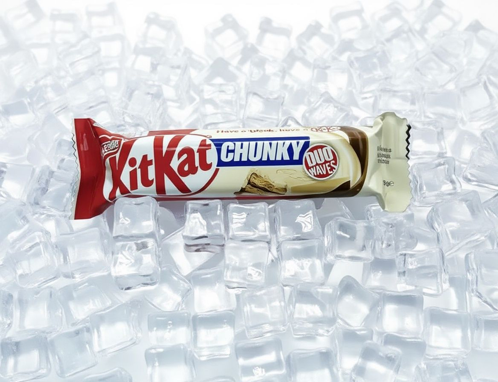 Шоколадный батончик Kit Kat Chunky Duo молочный и белый шоколад 38 гр 1 шт