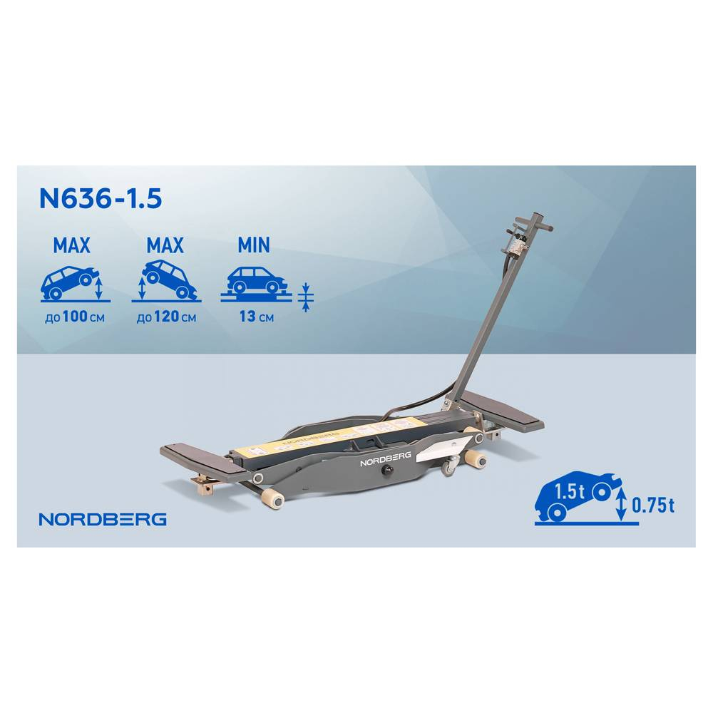 Подъемник мобильный мини, 1,5 т NORDBERG N636-1,5