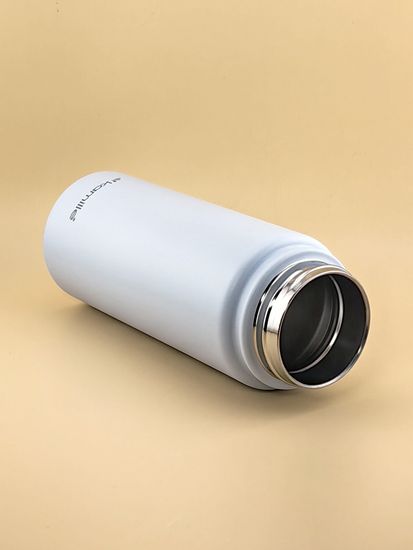 Термос-Бутылка спортивная 600 мл. Kamille KM 2178 из нержавеющей стали с замком и петлёй