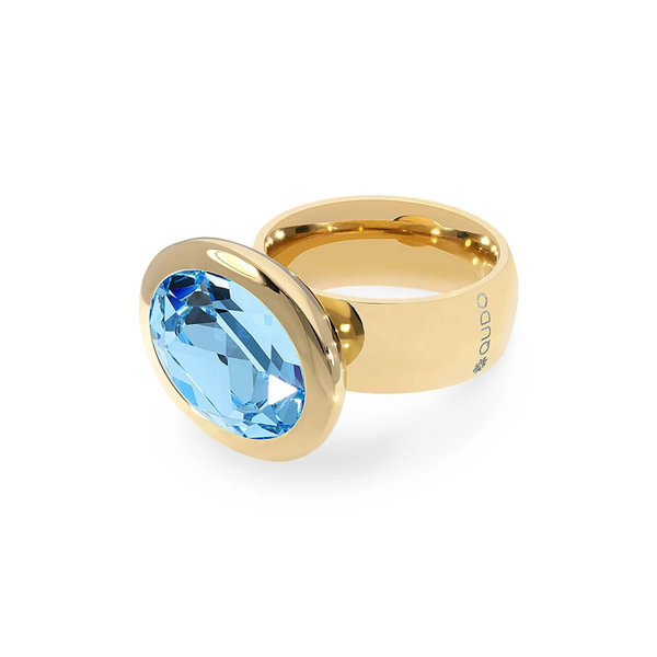 Кольцо Qudo TIVOLA big G aquamarine 17.8 мм 632009/17.8 BL/G размер 17,8