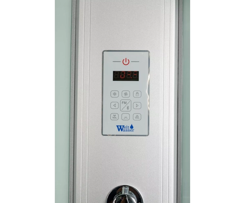 Душевая кабина WeltWasser (ВельтВассер) Werra 1004, с низким поддоном, с электрикой и ГМ, 100x100x217