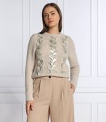 Хлопковый свитер felin Marella SPORT - кремовый(33662727)
