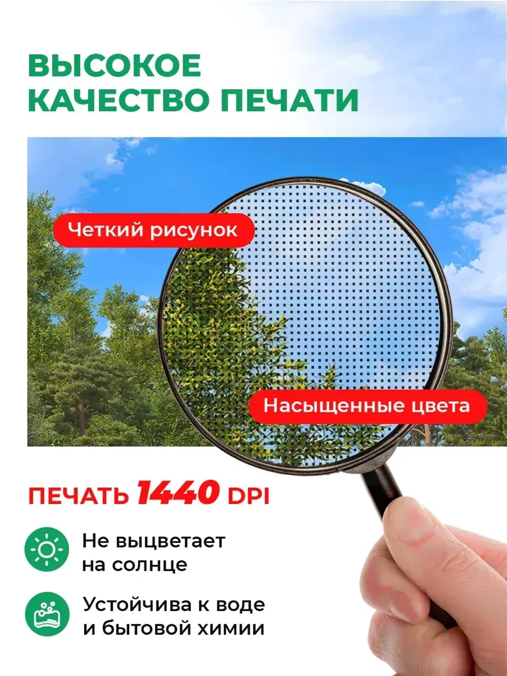 Фотосетка на забор лес деревья на фоне неба 2,5х1,58 м