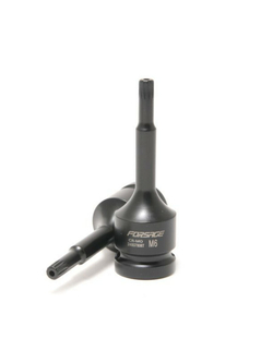 Головка-бита SPLINE глубокая ударная1/2'', M6 с отверстием Forsage F-24807806T