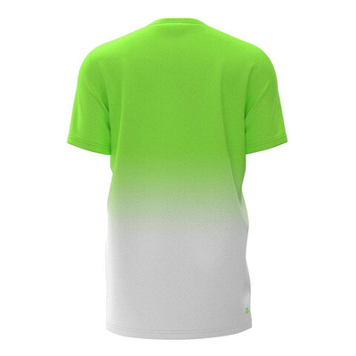Мужское теннисное поло BIDI BADU Crew Gradiant T-Shirt Men - Neon Green, White
