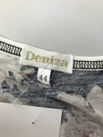 Блуза Deniza черная с ярким принтом 44 размер, новая