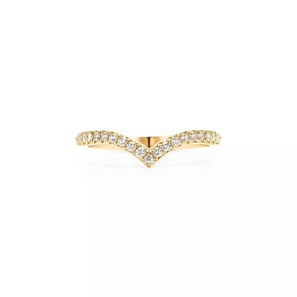 Кольцо из жёлтого золота с бриллиантами, Tiffany💎Soleste V.