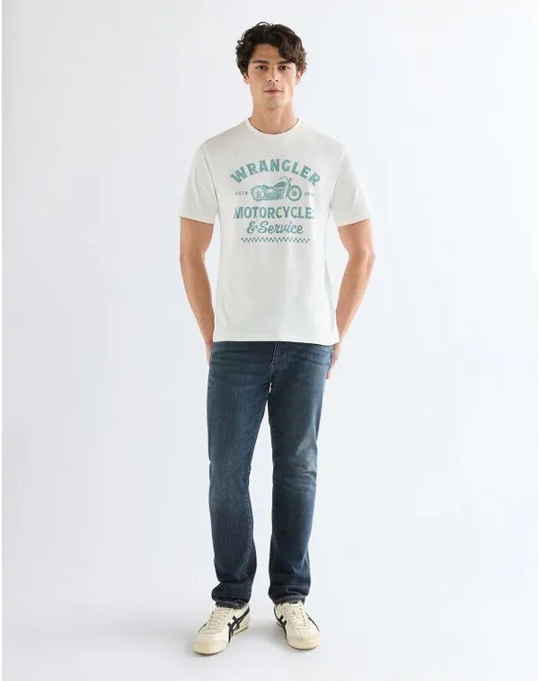 Футболка мужская WRANGLER AMERICANA TEE WORN WHITE
