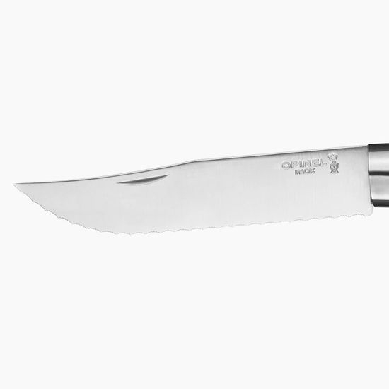 Складной нож Opinel №12, нержавеющая сталь, рукоять из бука, серрейторная заточка, 002441 c клинком из стали Sandvik™ 12С27
