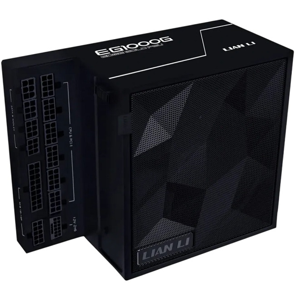Блок питания Lian Li 1000W EG1000G Black, модульный, 16 Pin PCIe 5.1, USB HUB, 80 PLUS Gold (G9P.EG1000G.BH00.RU)