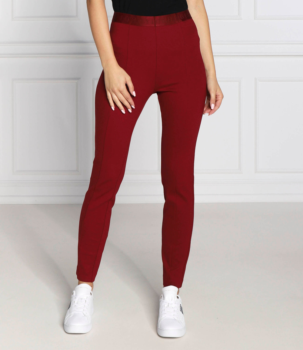 леггинсы audrey Tommy Hilfiger - бордовый(WW0WW33449)
