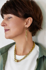 HMG 1332 Enamel chain olive чокер арт.1392