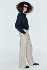 БРЮКИ ПРЯМОГО КРОЯ СО СРЕДНЕЙ ПОСАДКОЙ — ZARA