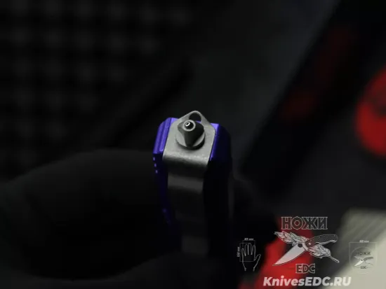 Microtech Ultratech S/E - нож автомат., фиолет. алюм. рук-ть, клинок апокалиптик
