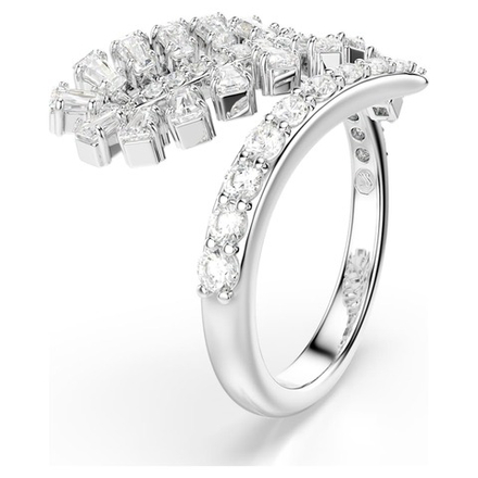 VIENNA:RING FEATHER WHI/RHS 58