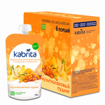 Пюре фруктово-злаковое Kabrita Мультизлаковый пудинг с облепихой (6+) 100 г