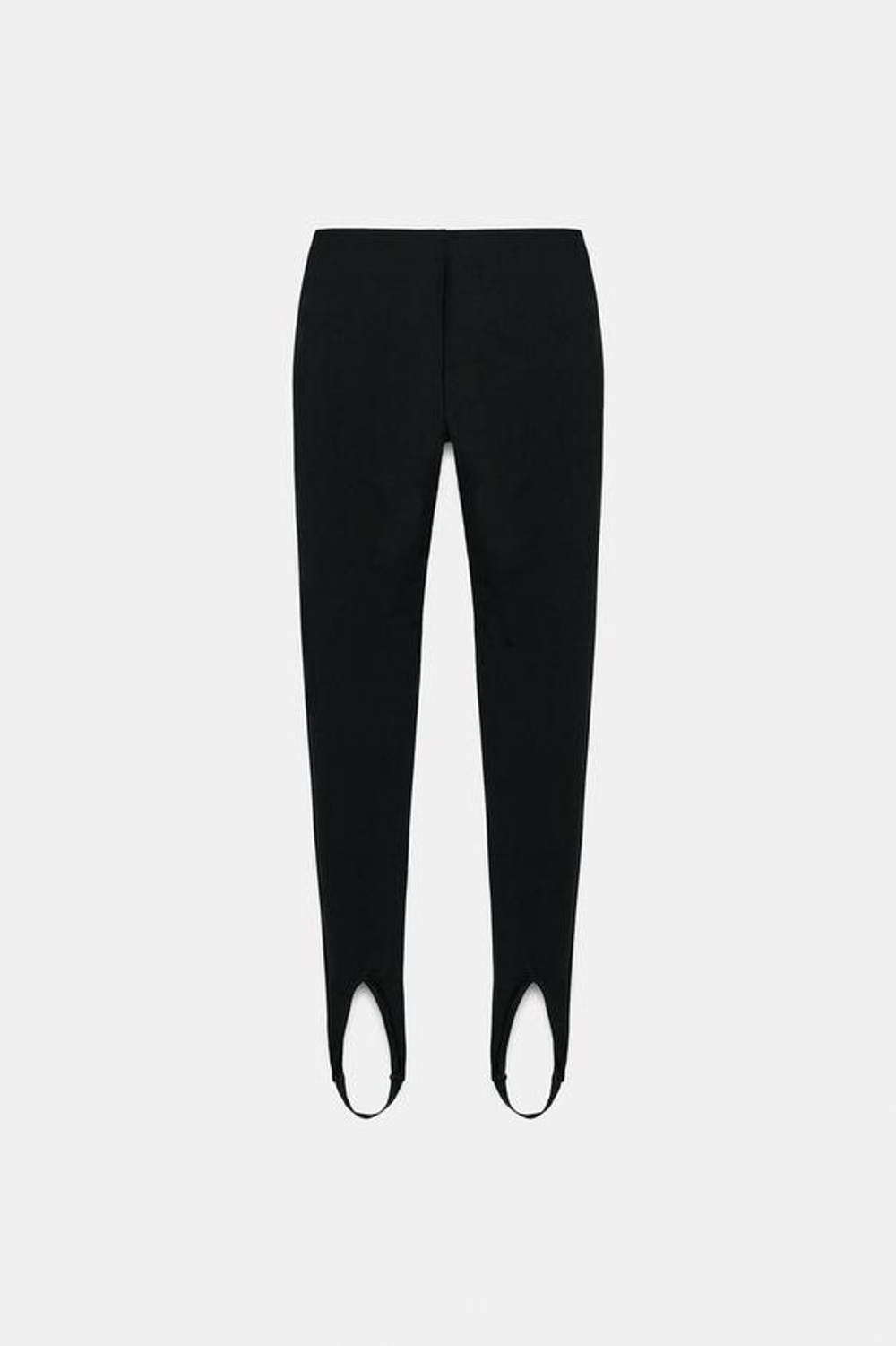 ZARA ЭЛАСТИЧНЫЕ ЛЕГИНСЫ СО ШТРИПКАМИ, ЧЕРНЫЙ