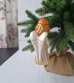 Ангел ёлочная игрушка из фарфора