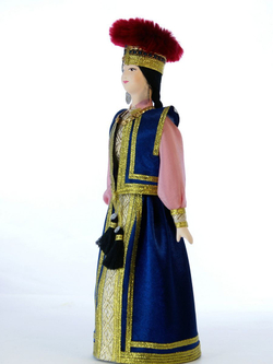 Кукла фарфоровая коллекционная Калмычка