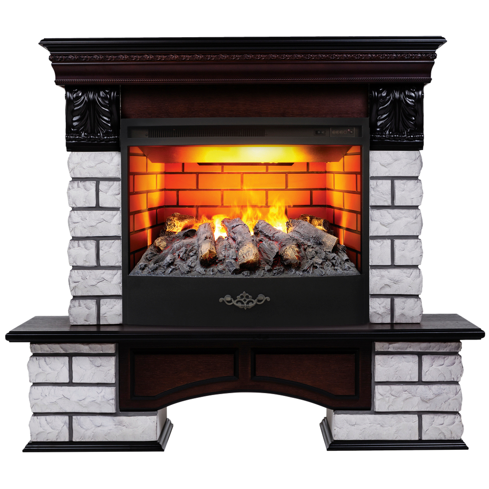Каминокомплект Real Flame Country Lux Rock 25/25,5 AO с очагом 3D Firestar 25,5
