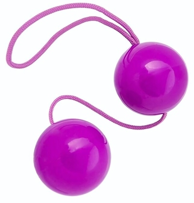 Фиолетовые вагинальные шарики BI-BALLS (Цвет: фиолетовый)