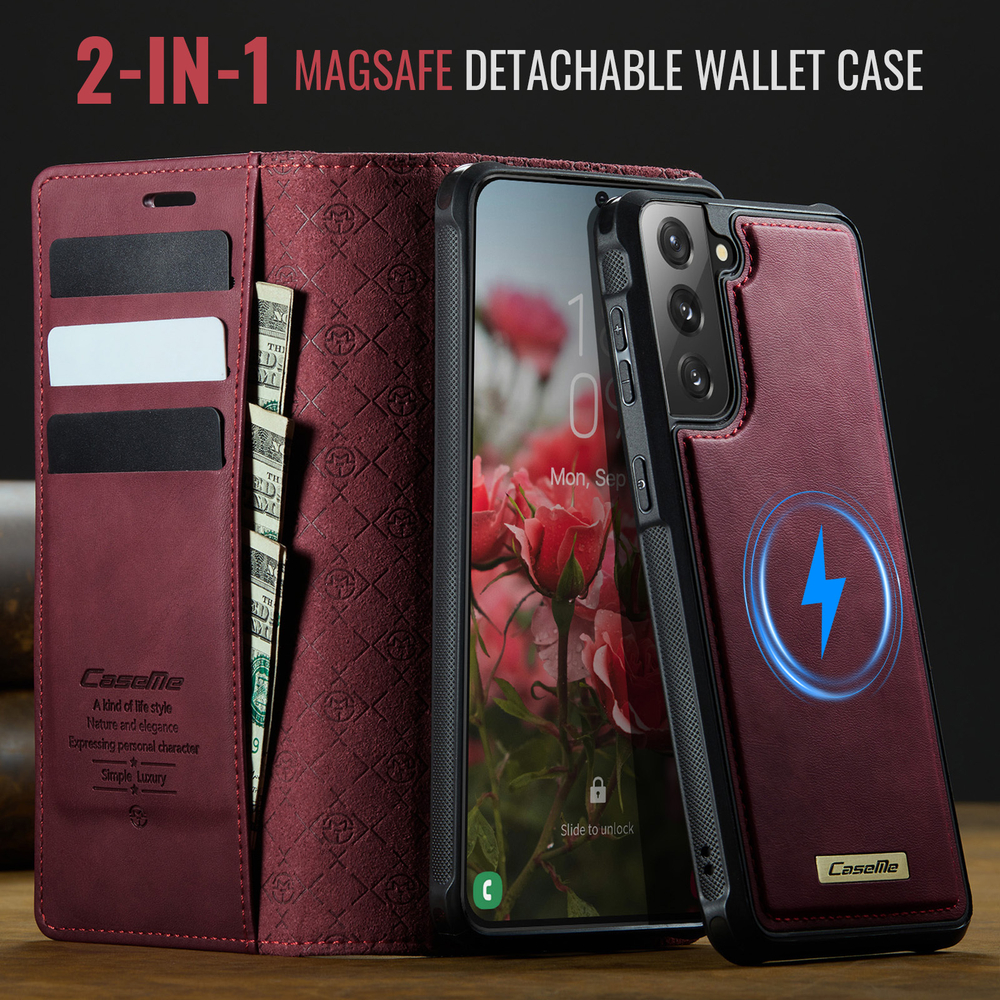 Чехол-кошелек CaseMe 2 in 1 MagSafe Samsung Galaxy S21 FE