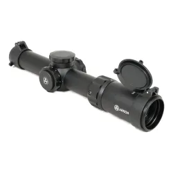 Оптический прицел ARKON Model C 1-6x24 / Аркон Модель Ц1 6 на 24 - вид сзади, барабанчики поправок и крышка